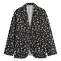 Motorcycle Parts Pattern Print Men's Blazer