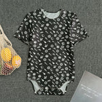 Motorcycle Parts Pattern Print Men's Bodysuit