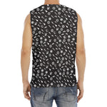 Motorcycle Parts Pattern Print Men's Fitness Tank Top