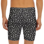 Motorcycle Parts Pattern Print Men's Long Boxer Briefs