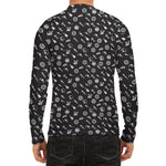 Motorcycle Parts Pattern Print Men's Long Sleeve Rash Guard