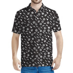 Motorcycle Parts Pattern Print Men's Polo Shirt