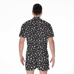 Motorcycle Parts Pattern Print Men's Rompers
