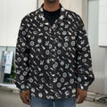 Motorcycle Parts Pattern Print Men's Shirt Jacket