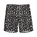 Motorcycle Parts Pattern Print Men's Athletic Shorts