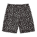 Motorcycle Parts Pattern Print Men's Swim Trunks