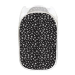 Motorcycle Parts Pattern Print Mesh Laundry Hamper
