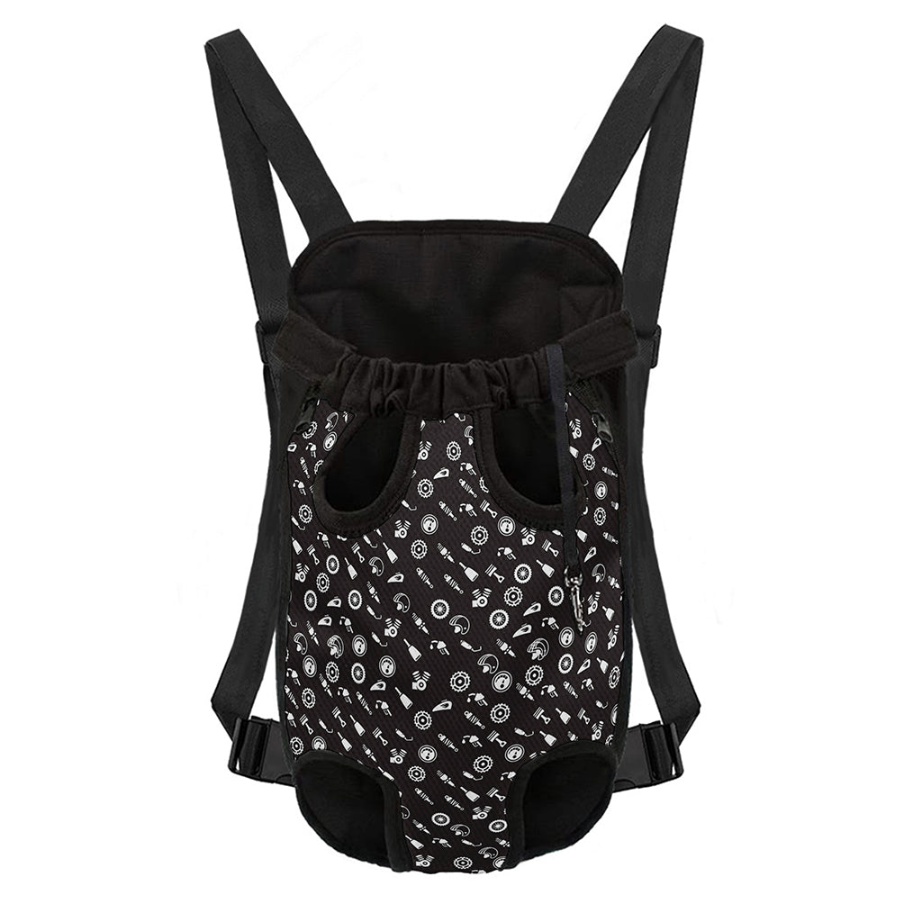 Motorcycle Parts Pattern Print Pet Carrier Backpack