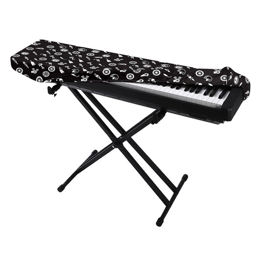 Motorcycle Parts Pattern Print Piano Keyboard Cover
