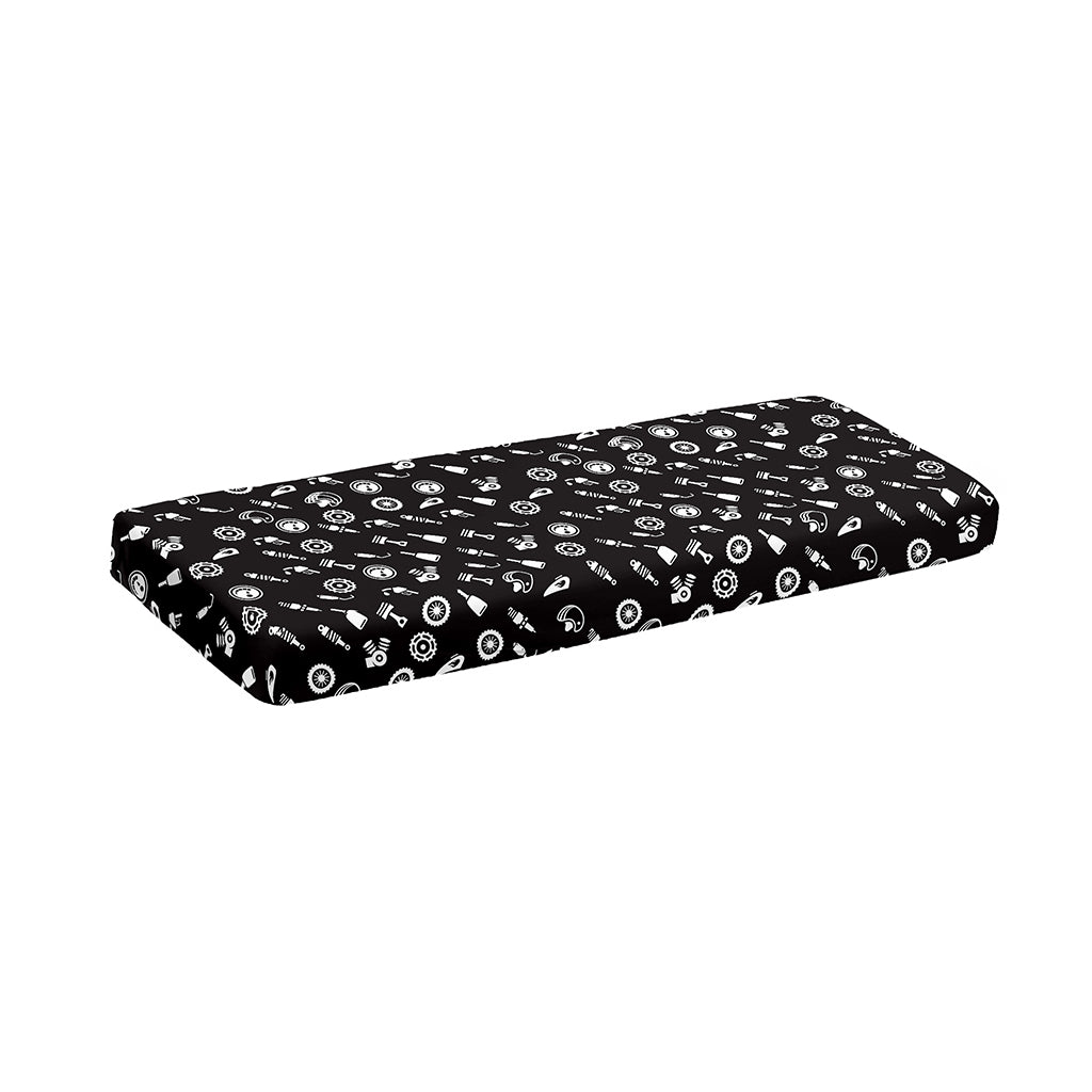 Motorcycle Parts Pattern Print Piano Keyboard Cover