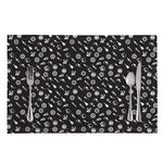 Motorcycle Parts Pattern Print Placemat