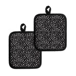 Motorcycle Parts Pattern Print Pot Holders
