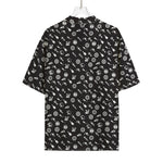 Motorcycle Parts Pattern Print Rayon Hawaiian Shirt