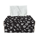 Motorcycle Parts Pattern Print Rectangle Tissue Box Cover