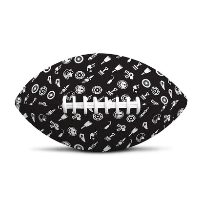 Motorcycle Parts Pattern Print Rugby Ball