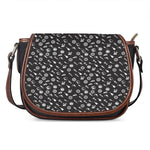 Motorcycle Parts Pattern Print Saddle Bag