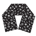 Motorcycle Parts Pattern Print Scarf
