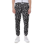 Motorcycle Parts Pattern Print Scuba Joggers