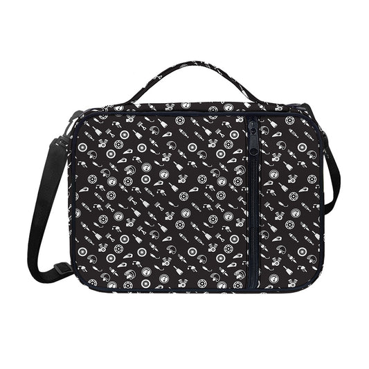Motorcycle Parts Pattern Print Shoulder Strap Bible Bag