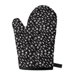 Motorcycle Parts Pattern Print Single Oven Mitt