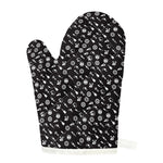 Motorcycle Parts Pattern Print Single Oven Mitt