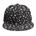 Motorcycle Parts Pattern Print Snapback Cap