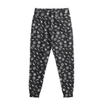 Motorcycle Parts Pattern Print Sweatpants