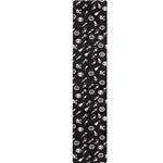 Motorcycle Parts Pattern Print Table Runner