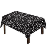Motorcycle Parts Pattern Print Tablecloth