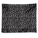 Motorcycle Parts Pattern Print Tapestry