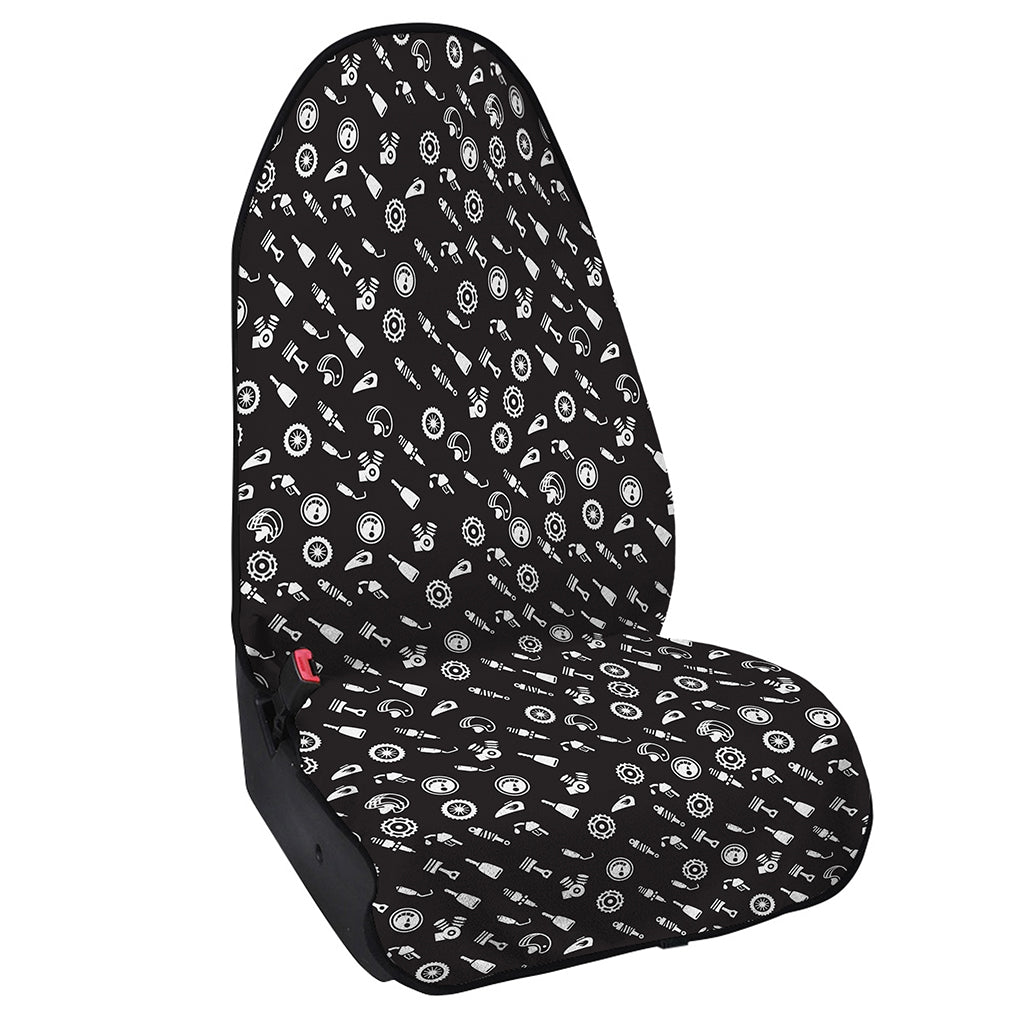 Motorcycle Parts Pattern Print Waterproof Car Seat Cover