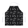 Motorcycle Quote Pattern Print Adjustable Apron
