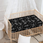 Motorcycle Quote Pattern Print Baby Crib Sheet