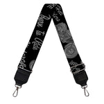 Motorcycle Quote Pattern Print Bag Strap