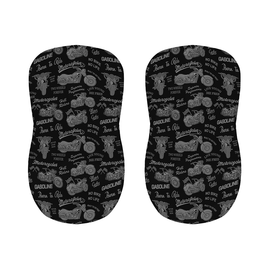 Motorcycle Quote Pattern Print Bar Stool Covers