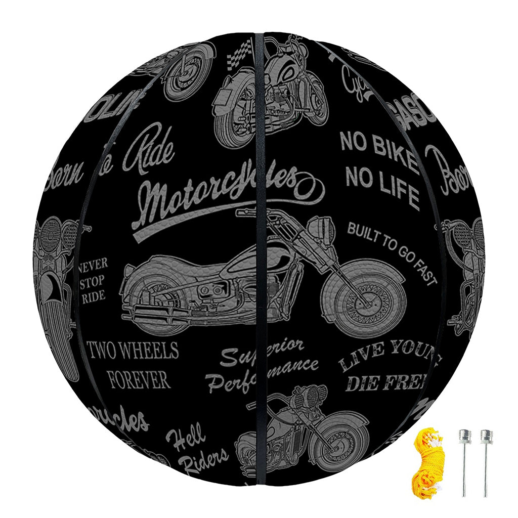 Motorcycle Quote Pattern Print Basketball