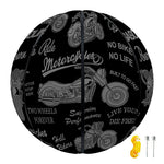 Motorcycle Quote Pattern Print Basketball