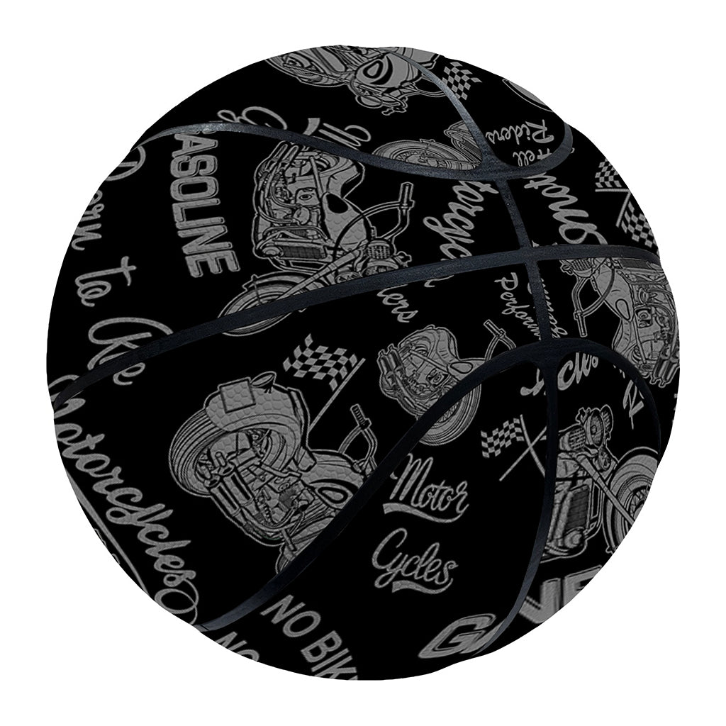 Motorcycle Quote Pattern Print Basketball