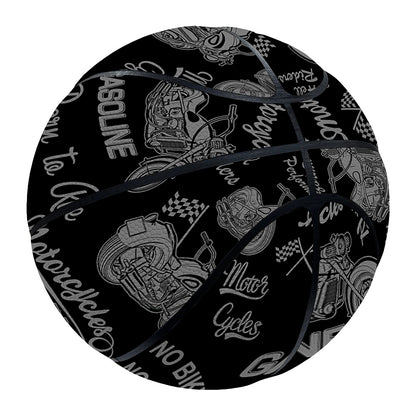 Motorcycle Quote Pattern Print Basketball