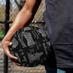 Motorcycle Quote Pattern Print Basketball