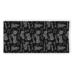 Motorcycle Quote Pattern Print Beach Towel