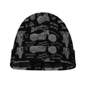 Motorcycle Quote Pattern Print Beanie
