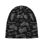 Motorcycle Quote Pattern Print Beanie