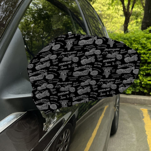 Motorcycle Quote Pattern Print Car Side Mirror Covers