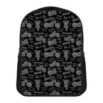 Motorcycle Quote Pattern Print Casual Backpack