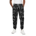Motorcycle Quote Pattern Print Cotton Sweatpants