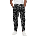 Motorcycle Quote Pattern Print Cotton Pants
