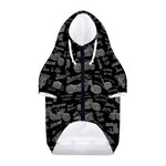 Motorcycle Quote Pattern Print Dog Zip Up Hoodie