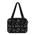 Motorcycle Quote Pattern Print Double Strap Bible Bag