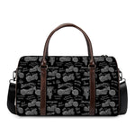 Motorcycle Quote Pattern Print Duffle Bag